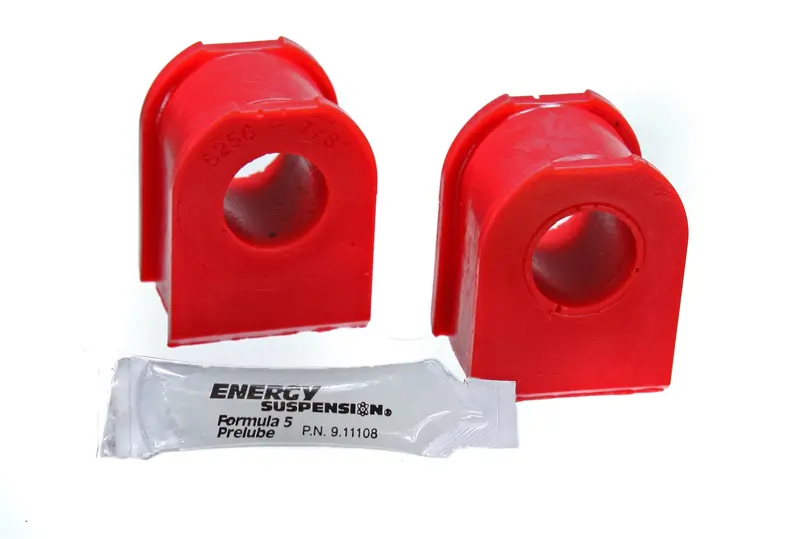 Energy Suspension 5.5113R Red Polyurethane Front Sway Bar Bushing Kit – 7/8-Inch Diameter 1