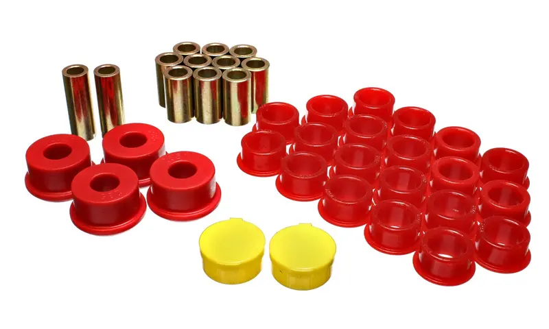 Energy Suspension 7.3110R Red Polyurethane Rear Control Arm Bushing Kit 1