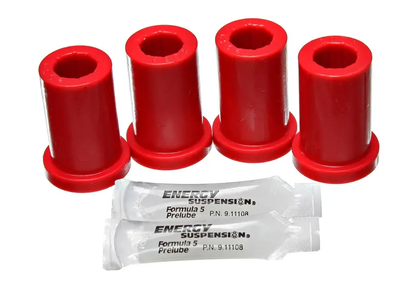 Energy Suspension 8.2104R Red Polyurethane Shackle Bushing Set – Enhanced Durability & Control 1