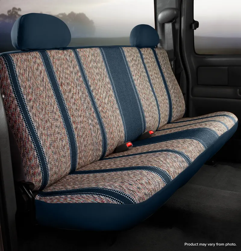 Fia Custom Bench Seat Cover – Navy Saddle Blanket Pattern (Tr42-6) 1