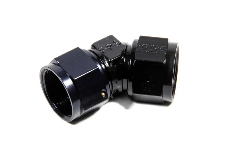 Fragola 496212-Bl #12 An 45° Female Coupler Fitting – Black Anodized 1