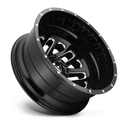 Fuel D58122828D35 D581 Forged Monoblock Wheel – 22X8.25 Inches, 8X6.5 Bolt Circle, Gloss Black/Milled Face, -24Mm Offset 1