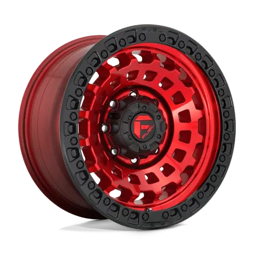 Fuel D632 Red Brushed 17X9-Inch Wheel – 6X135 Bolt Pattern, 1Mm Offset 1