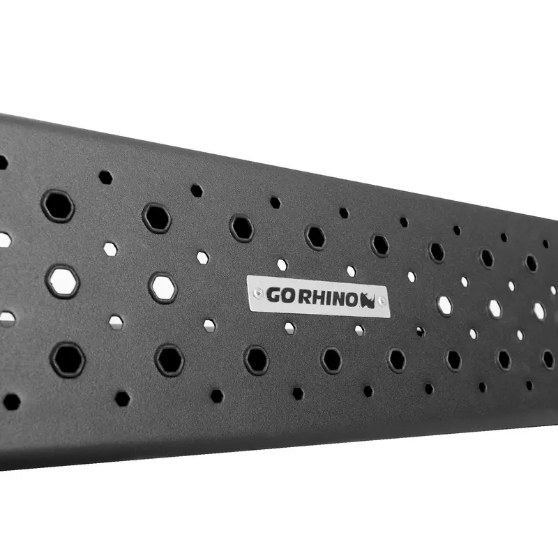 Go Rhino 6863439987T Stamped Steel Side Step – Hex-Textured Surface For Superior Traction 2