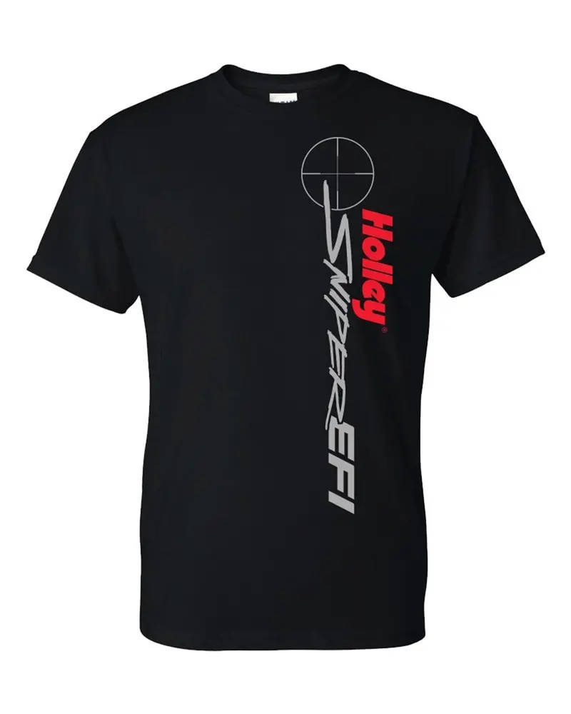 Holley Sniper Efi Official T-Shirt – Black, Xxx-Large, Front & Back Logo Design 1