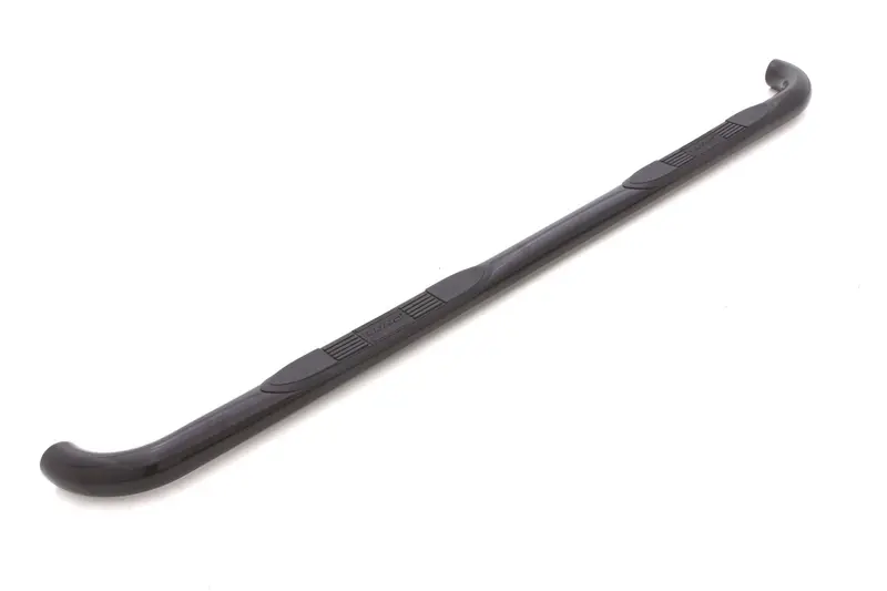 Lund 3-Inch Round Bent Nerf Bars With Mounting Brackets – Matte Black Finish 1