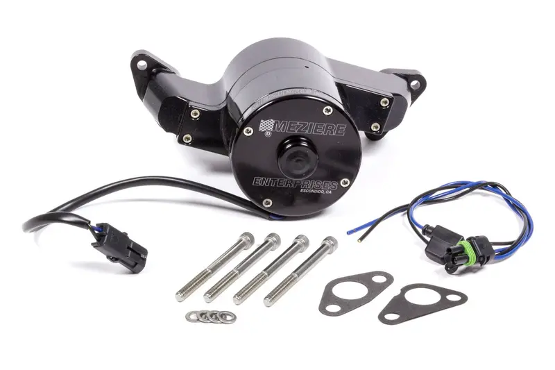 Meziere Heavy-Duty Electric Water Pump For Small-Block Ford – Billet Black - Wp111Shd 1