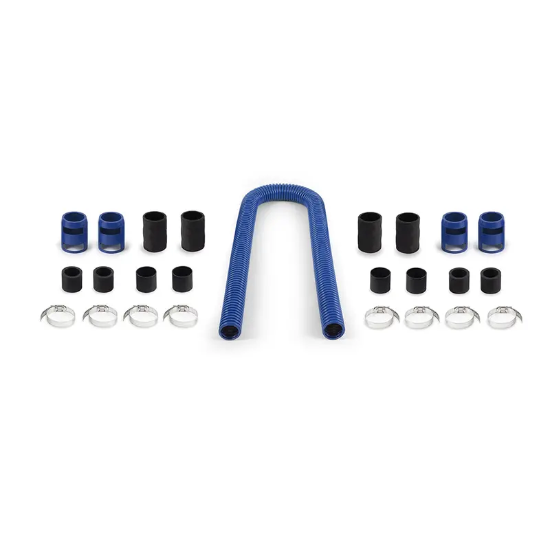 Mishimoto Universal 48-Inch Flexible Stainless Steel Radiator Hose Kit – Blue (Mmah-U48Bl) 1