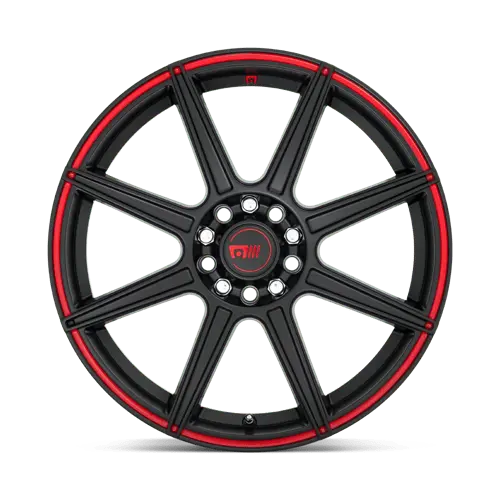 Motegi Mr14277031940 17X7-Inch Split-Face Black/Red Alloy Wheel With 5X100 Bolt Pattern And 40Mm Offset 1