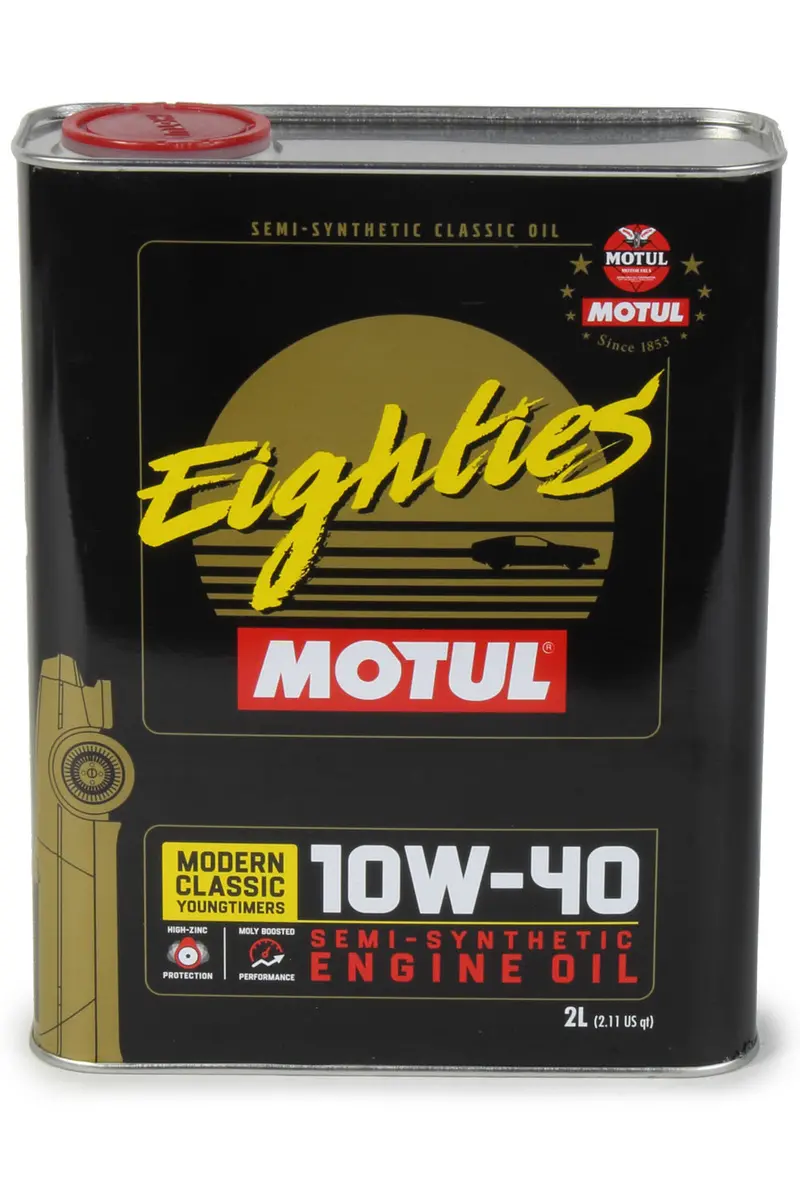 Motul Usa Classic Eighties 10W-40 Motor Oil – 2-Liter Bottle 1