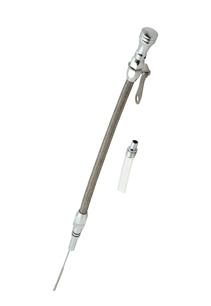 Mr. Gasket 9707G Block-Mount Oil Dipstick With Billet Aluminum Handle 1