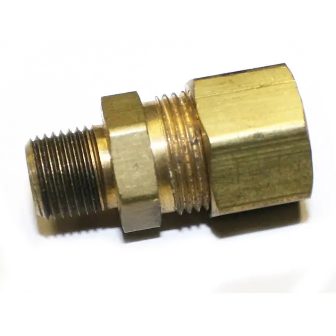 Nitrous Express 1/8" Npt Male To 3/8" Compression Straight Fitting – High-Flow Nitrous Line Adapter 1