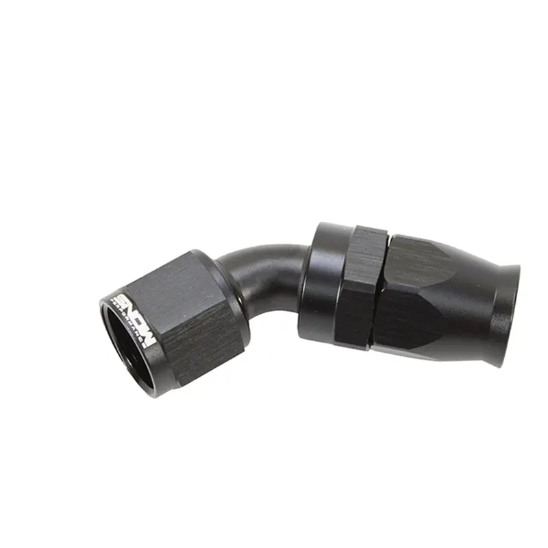 Nitrous Express Snf-60145 Ptfe Hose Fitting – 10 An, 45-Degree Black Elbow 1