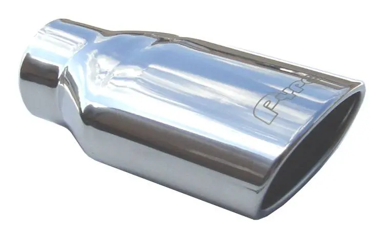 Pypes Performance Evt28 Exhaust Tip Set – 3" Round To Oval (6" × 3"), Clamp-On, Polished 304 Stainless Steel 1