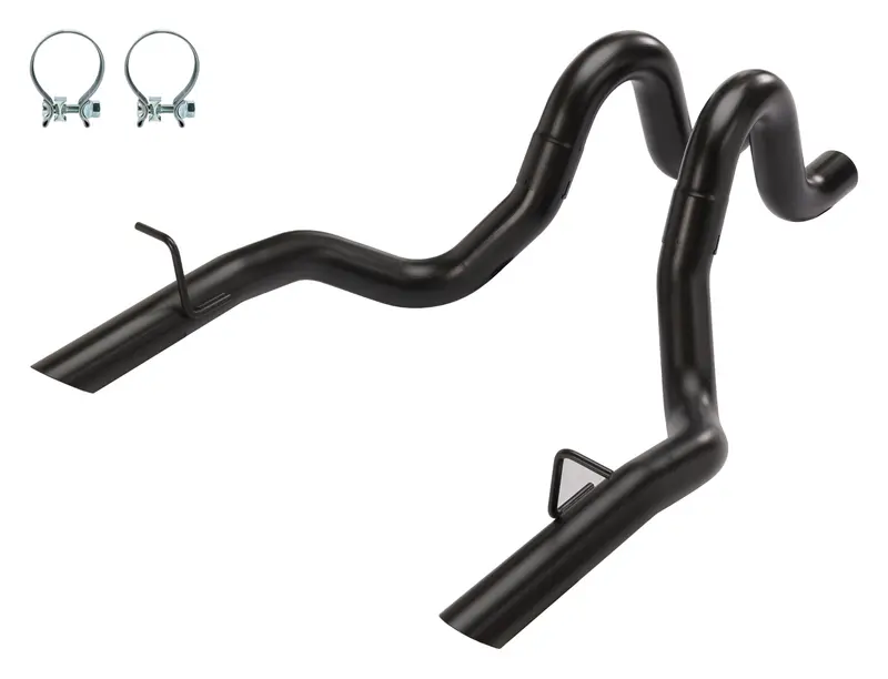 Pypes Tfm15B 3-Inch Stainless Steel Exhaust Tailpipe Kit – Black-Coated For 1986–1993 Mustangs 1