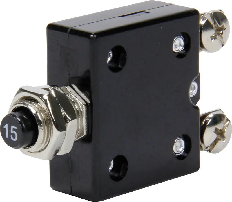 Quickcar Racing 50-9715 Resettable 15-Amp Circuit Breaker For Motorsport Use 1