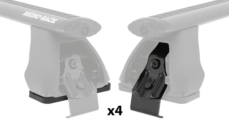 Rhino-Rack Dk158 Fit Kit – Includes 4 Pads And 4 Clamps For Rhino-Rack 2500 Series Roof Racks 1