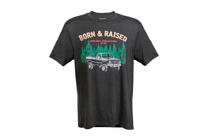 Rough Country Born & Raised Graphic T-Shirt – Men'S Large, Cotton Blend 1