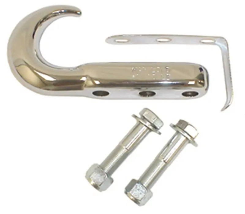 Rugged Ridge 11303.03 Single Chrome Front Tow Hook For Off-Road Recovery 1