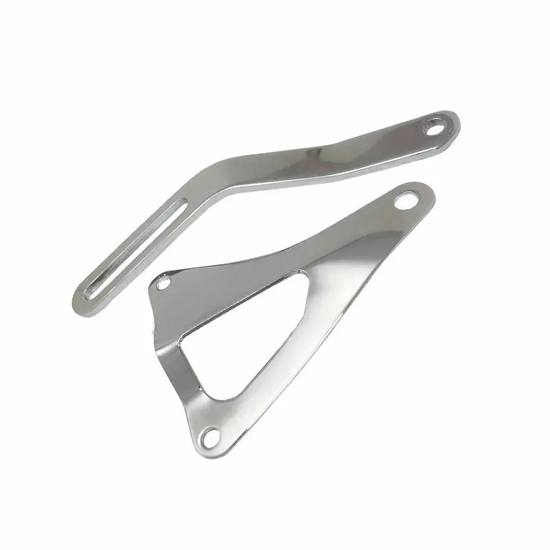 Speedfx 6082 Polished Aluminum Top & Bottom Bracket Assembly 1