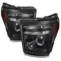 Spyder Auto 5070272 Halo Led Projector Headlights – Black Housing, Includes Bulbs 1