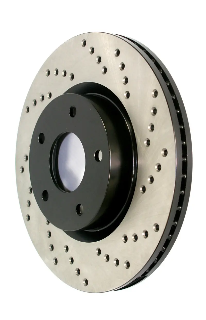 Stoptech Sport Cryo-Treated Rear Left Brake Rotor – Cross-Drilled Design 1