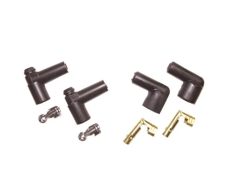 Taylor Cable 10005 Motorcycle Ignition Boot And Terminal Kit – 90° Hei & Socket Coil, Black 1