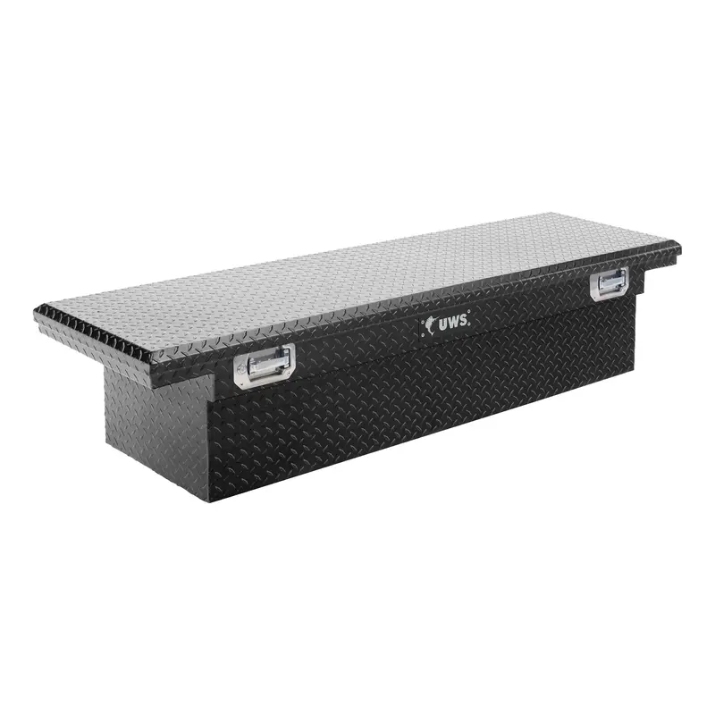 Uws Gloss Black Aluminum Crossover Truck Toolbox – 69-Inch With Pull Handles (Ec10492) 1